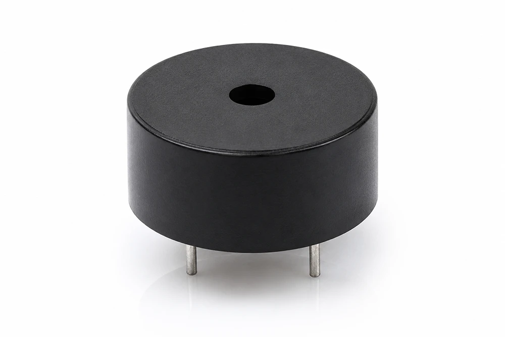 Kompakte Bauweise: der aktive Piezo-Summer 32PFC4120PH, &Oslash;14 mm, 90 dBA bei 10 cm.