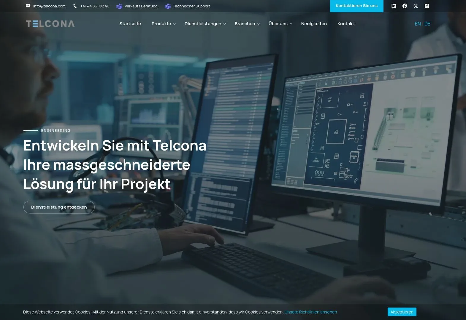 Telcona präsentiert die neue Website!