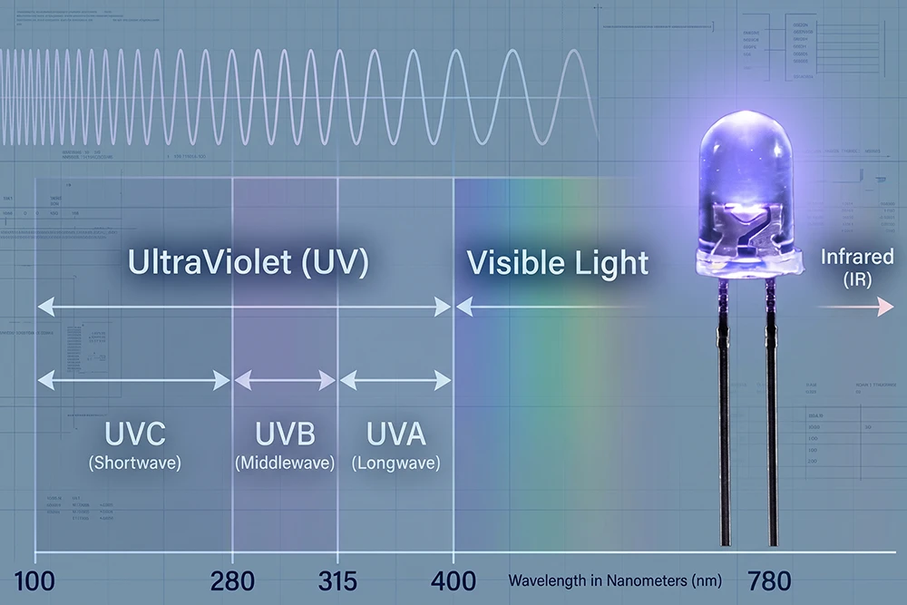UV-LEDs: Das Spektrum und wofür jedes Band gebraucht wird